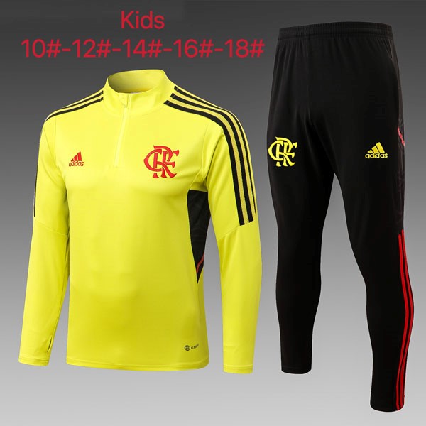 Ninos Chandal Flamengo 2022-23 Amarillo Negro